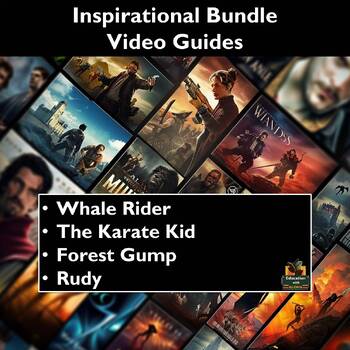Preview of Inspiration Movie Guide Bundle: Whale Rider, The Karate Kid, Forrest Gump, Rudy!
