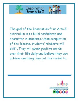 Preview of Inspiration from A to Z Curriculum