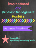 Inspirational + Behavioral Management Classroom Posters