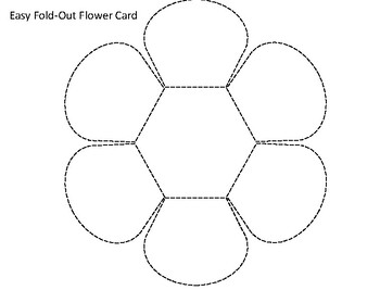 Blank Origami Flower Cards by PB and J Fixes Everything | TpT