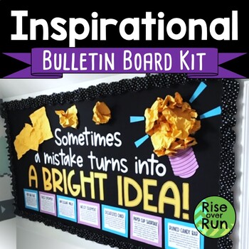 Preview of Inspirational Bright Idea Bulletin Board Kit with Light Bulb