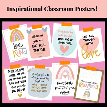 Inspirational Classroom Posters by Jenn Liu -- Engaging to Empower