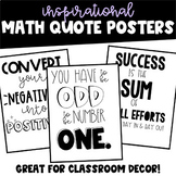 Inspirational Math Quote Posters