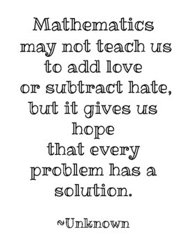 Inspirational Math Quote Posters - Free Sample ! by Devoted Teacher Shop