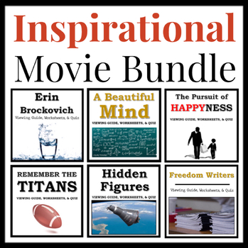 Preview of Inspirational Movie Guide Bundle: Films about Perseverance, Character, & Success