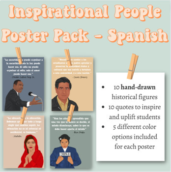 Preview of Inspirational People Poster Pack - Spanish Edition!!