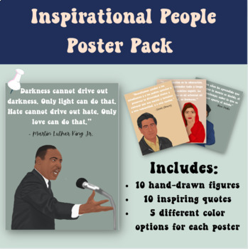 Preview of Inspirational People Posters Pack 1 (Historical Figures)
