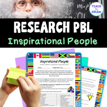Preview of Middle School Research Project | Inspirational People