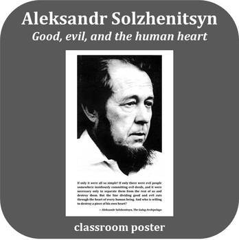 Inspirational Poster Aleksandr Solzhenitsyn Good Evil And The