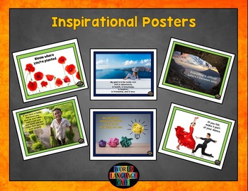 Preview of Inspirational Posters Inspirational Quotes Classroom Decor Class Signs