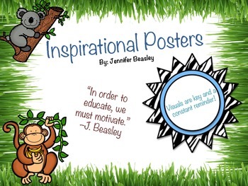 Preview of Inspirational Posters--Jungle Theme