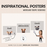 Inspirational Posters | Woodland Theme | Classroom Decor |