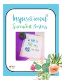 Inspirational Posters -watercolor succulents themed-