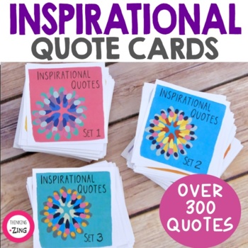 Preview of Inspirational Quote Cards Complete Set (Bundle) | Motivational Quotes