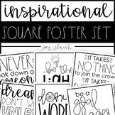 Inspirational Quote Classroom Posters: Printables