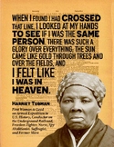 Inspirational Quote Wall Art PDF - Harriet Tubman "When I 