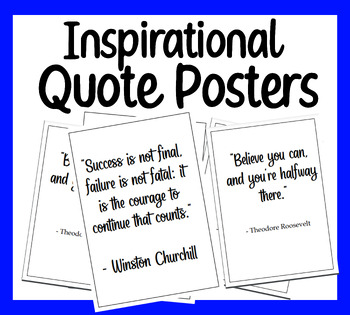 Inspirational Quote Posters by Naciro Resources | TPT