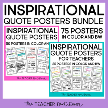 Preview of Inspirational Quote Posters Bundle