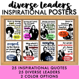 Inspirational Quote Posters | Diverse Influential Leaders 