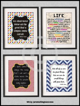 Heavy Matte Poster Paper, 13×19 ArtDash® Inspirational Poster Print for Classroom Home Many Ripples or Office: MOTHER TERESA 