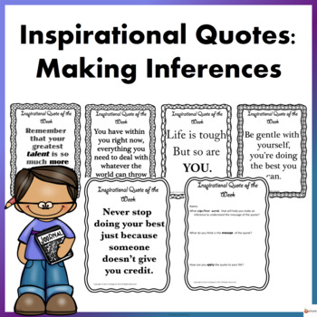Preview of Inspirational Posters: Inferencing