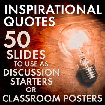 Preview of Inspirational Quotes, Motivational Posters, Conversation Starters, Decor, 6-12