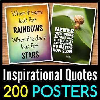 Preview of Inspirational Quotes Posters - 200 Classroom Posters