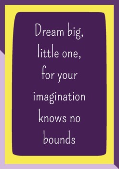Preview of Inspirational Quotes Posters for Classroom, Home for kids