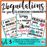 Inspirational Quotes Printables Classroom Community Poster