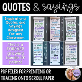 Inspirational Quotes and Sayings - Classroom Decor Poster 