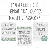 Inspirational Quotes for the Classroom / Farmhouse Style /