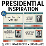 Inspirational Quotes from Presidents PowerPoint Activity a