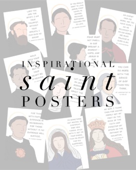 Inspirational Saints Digital Download - Patron Saints of Education