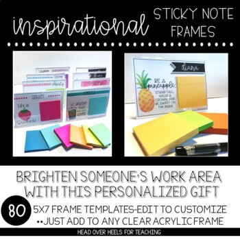 Preview of Inspirational Sticky Note Frames (7x5)