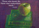 Inspirational Teacher Quote Poster Aristotle Those Who Know