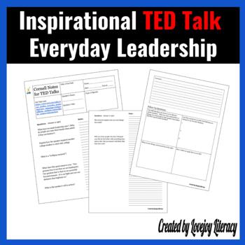 Preview of Inspirational Ted Talk Everyday Leadership for the avid learner l PDF version