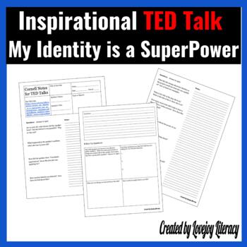 Preview of Inspirational Ted Talk My Identity is a SuperPower Not an Obstacle l PDF