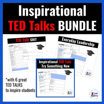 Preview of Inspirational Ted Talks BUNDLE with Cornell Notes Graphic Organizers l Google