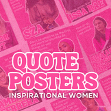 Inspirational Women Quote Posters | Women's History Month 