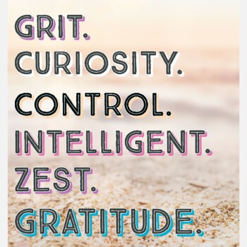 Preview of Inspirational Word Poster - Sand