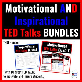 Preview of Inspirational and Motivational Ted Talks BUNDLES for the avid learner PDF