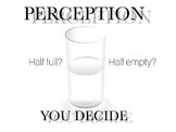 Inspirational poster on perception