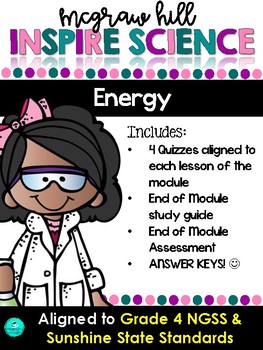 Preview of Inspire Science Assessments - GRADE 4, ENERGY
