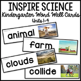 Inspire Science Kindergarten Word Wall Cards for All Units