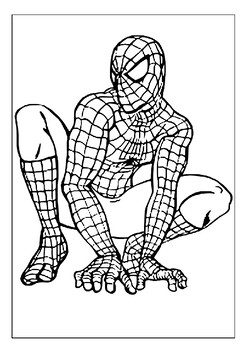Spiderman coloring book page  Spiderman coloring, Superhero coloring,  Superhero coloring pages