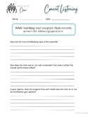 Inspired Choir Concert Listening Worksheet