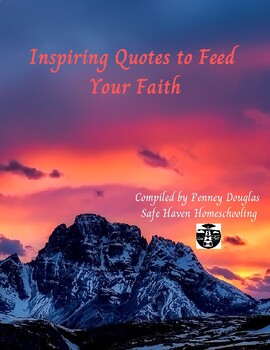 Preview of Inspired Quotes Copywork Workbook