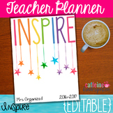 Editable Teacher Planner with Yearly Updates