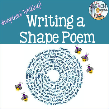 Preview of Writing a Shape or Concrete Poem - Creative Writing - Mentor Texts