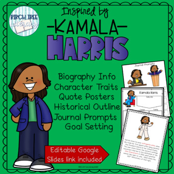 Preview of Inspired by Kamala Harris with Google Slides Link